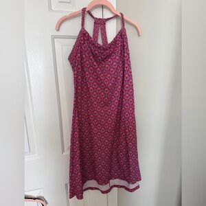 Prana medium halter dress, pink